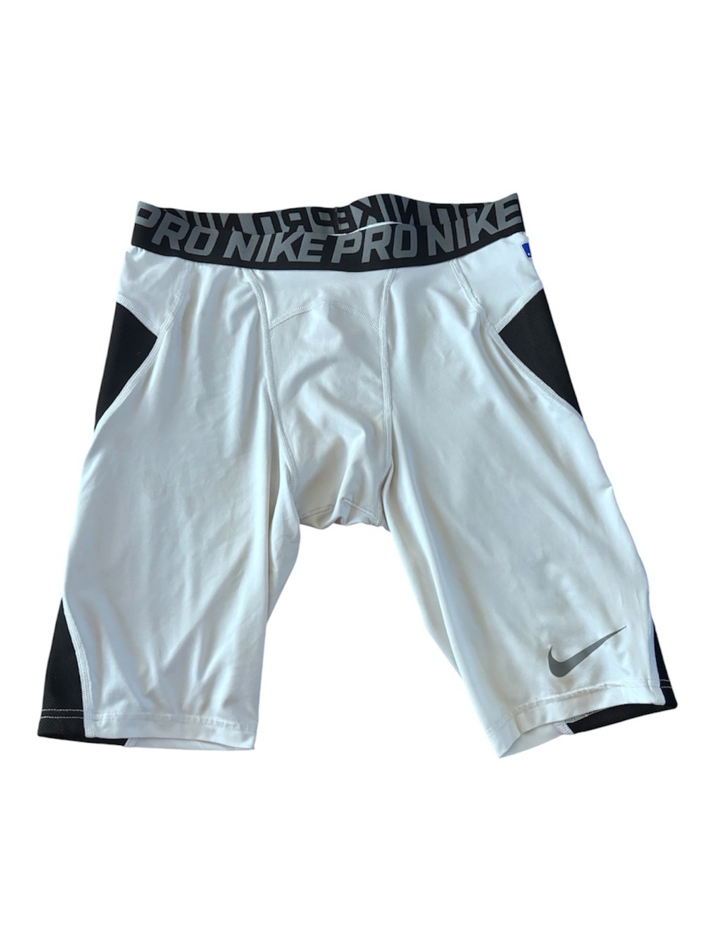 Nike Pro Hyperstrong White and Black Compression Shorts - Size L